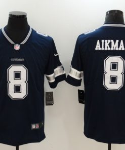Men's Dallas Cowboys #8 Troy Aikman Navy Vapor Untouchable Player Limited Jersey