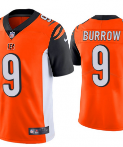 Men's Cincinnati Bengals #9 Joe Burrow 2020 Orange Vapor Untouchable Limited Stitched NFL Jersey