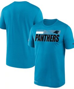 Men's Carolina Panthers 2020 Blue Sideline Impact Legend Performance NFL T-Shirt