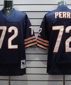 Mitchell & Ness Bears #72 William Perry Blue Stitched Throwback NFL Jersey
