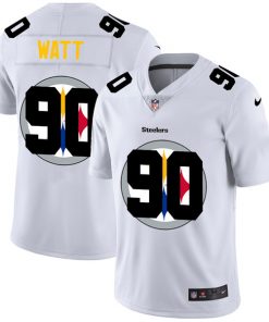 Men's Pittsburgh Steelers #90 T. J. Watt White Stitched NFL Jersey
