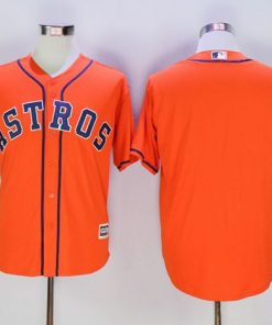Astros Blank Orange New Cool Base Stitched MLB Jersey