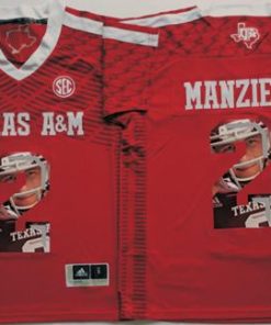 Aggies #2 Johnny Manziel Red Player Fashion Stitched NCAA Jersey