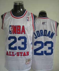 Mitchell and Ness Wizards #23 Michael Jordan 2003 All Star White Stitched NBA Jersey