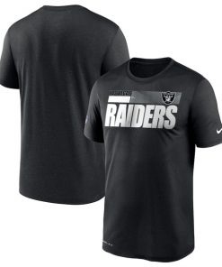 Men's Las Vegas Raiders 2020 Black Sideline Impact Legend Performance NFL T-Shirt