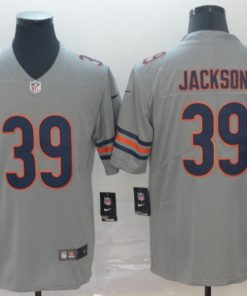Men's Chicago Bears #39 Eddie Jackson Silver Inverted Legend Stitched NFL Jersey