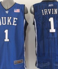 Blue Devils #1 Kyrie Irving Blue Basketball Stitched NCAA Jersey