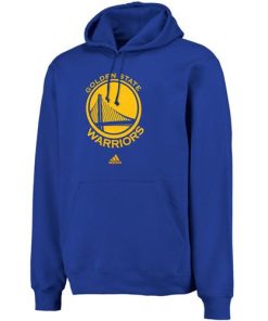 Adidas Golden State Warriors Logo Pullover Hoodie Sweatshirt Royal