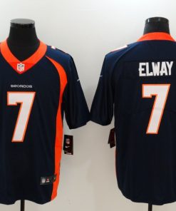Men's Denver Broncos #7 John Elway Navy Vapor Untouchable Player Limited Jersey