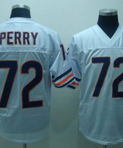 Mitchell & Ness Bears #72 William Perry White Stitched Throwback NFL Jersey