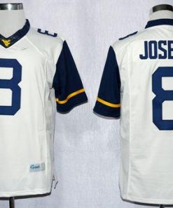 Mountaineers #8 Karl Joseph White Limited Stitched NCAA Jersey