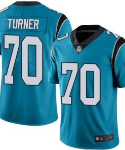 Nike Panthers #70 Trai Turner Blue Men's Stitched NFL Limited Rush Jersey