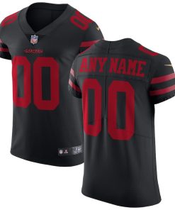 Men's San Francisco 49ers  Black Vapor Untouchable Custom Stitched NFL Jersey