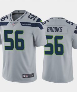 Men's Seattle Seahawks #56 Jordyn Brooks Gray Vapor Untouchable Limited Stitched NFL Jersey