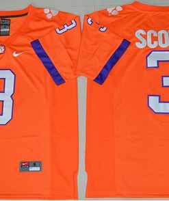 Tigers #3 Artavis Scott Orange Limited Stitched NCAA Jersey