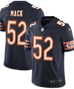Youth Bears #52 Khalil Mack Navy Vapor Untouchable Limited Stitched NFL Jersey