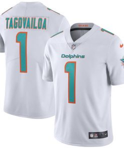 Youth Miami Dolphins #1 Tua Tagovailoa 2020 White Vapor Limited Stitched NFL Jersey
