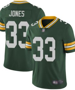 Men's Green Bay Packers #33 Aaron Jones Green Vapor Untouchable Limited Stitched NFL Jersey