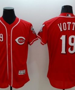 Reds #19 Joey Votto Red Flexbase Authentic Collection Stitched MLB Jersey