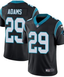 Men's Carolina Panthers #29 Mike Adams Black Vapor Untouchable Limited Stitched NFL Jersey