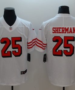 Men's San Francisco 49ers #25 Richard Sherman Nike White Color Rush Vapor Untouchable Limited Stitched NFL Jersey