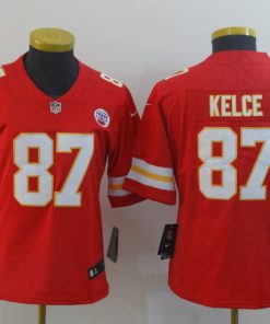 Women's Kansas City Chiefs #87 Travis Kelce Red Vapor Untouchable Stitched NFL Jersey(Run Small)