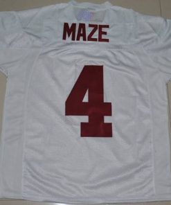Crimson Tide #4 Marquis Maze White Stitched NCAA Jersey