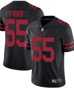 Men's San Francisco 49ers #55 Dee Ford Black Vapor Untouchable Limited Stitched NFL Jersey