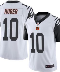 Nike Bengals #10 Kevin Huber White Men's Stitched NFL Limited Rush Jersey