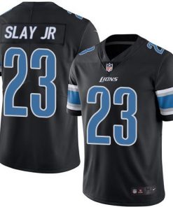 Nike Lions #23 Darius Slay JR Black Men's Stitched NFL Limited Rush Jersey