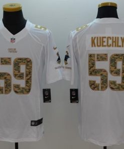 Nike Panthers #59 Luke Kuechly White Men's Stitched NFL Limited Salute to Service Jersey