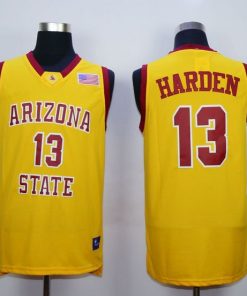 Sun Devils #13 James Harden Gold Stitched NCAA Basketball Jersey