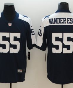 Men's NFL Dallas Cowboys #55 Vander Esch Navy 2018 Draft Vapor Untouchable Limited Stitched Jersey