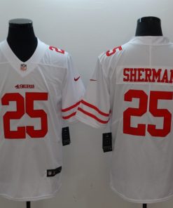 Men's San Francisco 49ers #25 Richard Sherman White Vapor Untouchable Limited Stitched NFL Jersey