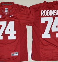 Crimson Tide #74 Cam Robinson Red Limited Stitched NCAA Jersey
