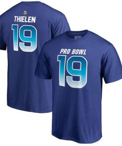 Vikings Adam Thielen AFC Pro Line 2018 NFL Pro Bowl Royal T-Shirt