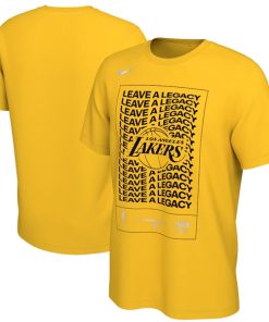 Men's Los Angeles Lakers Gold 2020 NBA Playoffs Bound Mantra NBA T-Shirt