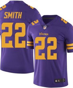 Nike Vikings #22 Harrison Smith Purple Men's Stitched NFL Limited Rush Jersey