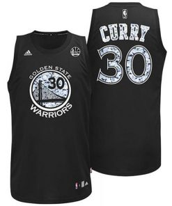 Warriors #30 Stephen Curry Black Diamond Fashion Stitched NBA Jersey