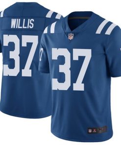 Men's Indianapolis Colts #37 Khari Willis Blue Vapor Untouchable Limited Stitched NFL Jersey