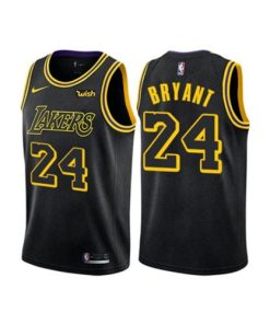 Men's Los Angeles Lakers #24 Kobe Bryant Black Stitched NBA Jersey