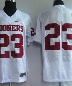 Sooners #23 Allen Patrick White Stitched NCAA Jersey