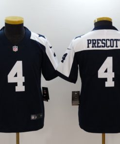 Youth Dallas Cowboys #4 Dak Prescott Navy Blue Vapor Untouchable Limited Stitched NFL Jersey