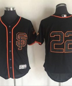 Giants #22 Will Clark Black Flexbase Authentic Collection Alternate Stitched MLB Jersey