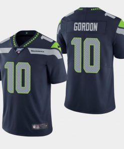 Men's Seahawks 10 Josh Gordon Navy 100th Season Vapor Limited Stitched NFL Jersey