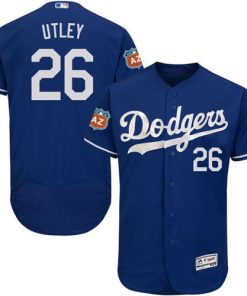 Dodgers #26 Chase Utley Blue Flexbase Authentic Collection Stitched MLB Jersey