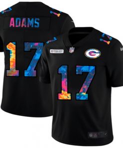 Men's Green Bay Packers #17 Davante Adams 2020 Black Crucial Catch Limited Stitched NFL Jersey