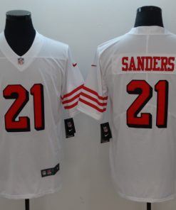 Men's NFL San Francisco 49ers #21 Deion Sanders White Untouchable Limited Stitched Jersey