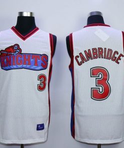 Like Mike Movie Los Angeles Knights #3 Calvin Cambridge White Stitched Basketball Jersey