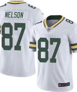 Nike Packers #87 Jordy Nelson White Men's Stitched NFL Limited Rush Jersey